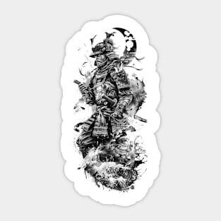 Samurai Warrior. Traditional Japanese. Sticker